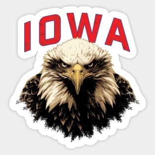 Iowa Eagle Sticker